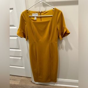 Donna Morgan Mustard Yellow Dress